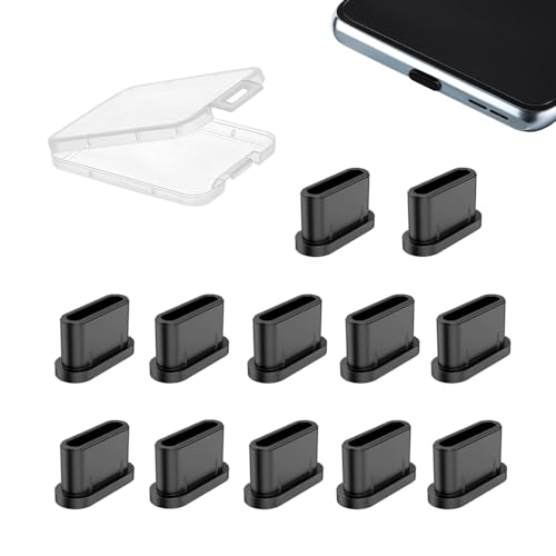 Azwood USB C Staubschutz Stöpsel Schutzkappe, 12 Stück Silikonabdeckung Typ C Port Staubstecker USB Typ C Port Antistaub-Stecker-Schutz Kompatibel mit Smartphone Tablet und mit USB Typ C geräte Azwood USB C Staubschutz Stöpsel Schutzkappe, 12 Stück Silikonabdeckung Typ C Port Staubstecker USB Typ C Port Antistaub-Stecker-Schutz Kompatibel mit Smartphone Tablet und mit USB Typ C geräte von Azwood