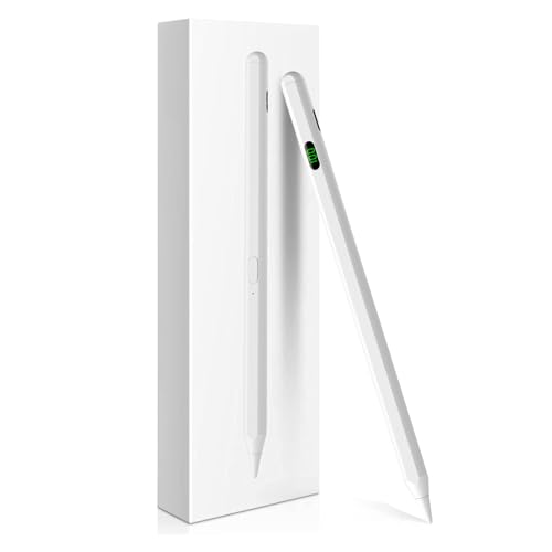 AZX iPad 9./10. Generation Stylus Pencil, Fine Point Active Stylus Pen für Apple iPad kompatibel mit 2018–2023 Apple iPad Pro 11/12.9 Zoll, iPad Air (5/4/3), iPad Mini 6/5, iPad 42/43 EU /8/7/6),Weiß von AZX