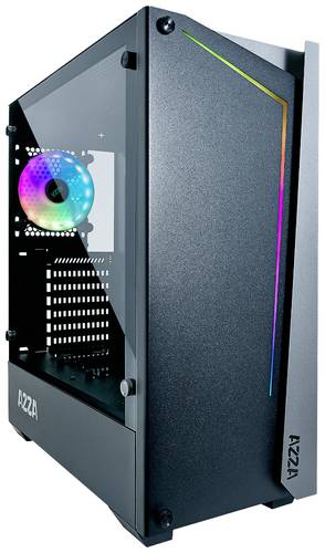 AZZA APOLLO 430 Midi-Tower PC-Gehäuse Schwarz, Transparent von AZZA