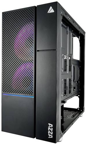 AZZA IRIS 330 Midi-Tower PC-Gehäuse Schwarz von AZZA