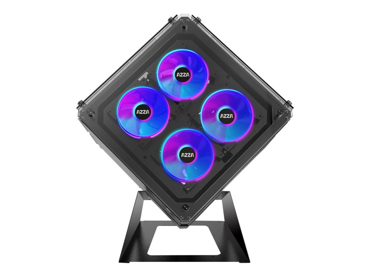 AZZA PC-Gehäuse AZZA Cube 802F bk ATX (CSAZ-802F) von AZZA