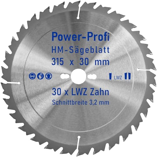 HM-Sägeblatt 30 x Zahn LWZ 315 x 30 mm L-Wechselzahn mit Spanabweiser Rückschlagarm HW WZ Kreissägeblatt für Hartholz Längsschnitt Querschnitt Wippsäge Tischkreissäge Feinschnitt Brennholzsägeblatt HM-Sägeblatt 30 x Zahn LWZ 315 x 30 mm L-Wechselzahn mit Spanabweiser Rückschlagarm HW WZ Kreissägeblatt für Hartholz Längsschnitt Querschnitt Wippsäge Tischkreissäge Feinschnitt Brennholzsägeblatt von AZprof
