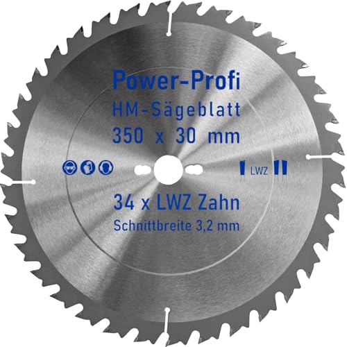 HM-Sägeblatt 34 x Zahn LWZ 350 x 30 mm L-Wechselzahn mit Spanabweiser Rückschlagarm HW WZ Kreissägeblatt für Hartholz Längsschnitt Querschnitt Wippsäge Tischkreissäge Feinschnitt Brennholzsägeblatt HM-Sägeblatt 34 x Zahn LWZ 350 x 30 mm L-Wechselzahn mit Spanabweiser Rückschlagarm HW WZ Kreissägeblatt für Hartholz Längsschnitt Querschnitt Wippsäge Tischkreissäge Feinschnitt Brennholzsägeblatt von AZprof