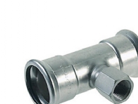 VSH T-stk. 22 - 1/2'' - 22 mm - M-bakke XPress rustfri press von Aalberts integrated piping systemsBV