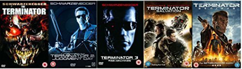 Terminator Pentalogy Complete 1-5 (5 Discs) DVD Collection: Terminator 1 / Terminator 2: Judgement Day / Terminator 3: Rise of the Machines / Terminator 4: Salvation / Terminator 5: Genisys + Extras by Arnold Schwarzenegger von AantnaSR