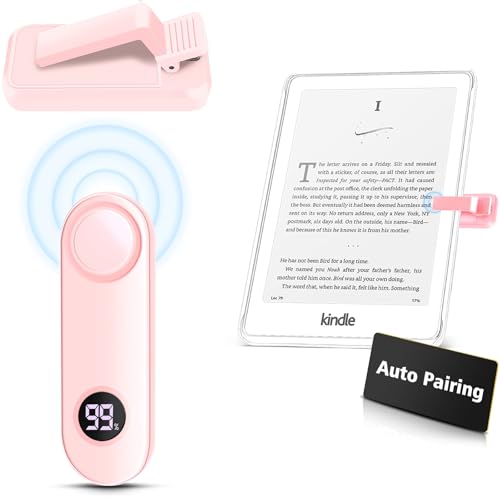 Seitenwandler für Kindle Paperwhite, RF Fernbedienung klicken Seitenwandler Kindle Zubehör für iPhone, iPad, Android-Tablets Lesen Romane, Kamera Video-Aufnahme und Verschluss selfie (rosa) von Aaphdz