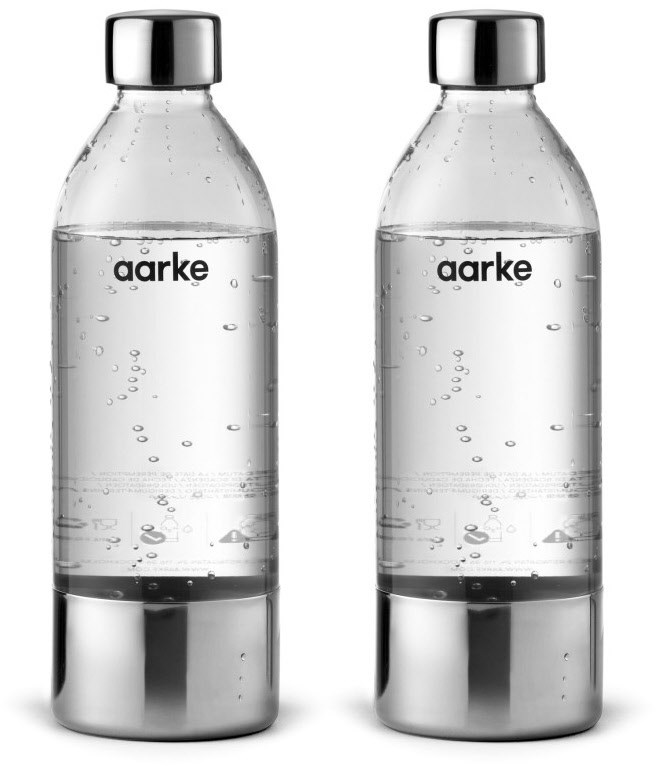 PET Wasserflasche 2er Pack (0,8l) Wasser Zu-/Aufbereiter-Zubehör transparent von Aarke