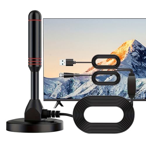 Aartner DVB-T/DVB-T2 Antenne, DVBT2 Antenne mit Verstärker Innen, Fernsehantenne Stärkere Stabantenne, Antennenverstärker TV für Digitales Fernsehen/Digital TV/DAB Radio, 5 Meter Kabel Aartner DVB-T/DVB-T2 Antenne, DVBT2 Antenne mit Verstärker Innen, Fernsehantenne Stärkere Stabantenne, Antennenverstärker TV für Digitales Fernsehen/Digital TV/DAB Radio, 5 Meter Kabel von Aartner
