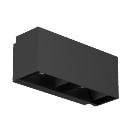 VAJO-DUO-18-830-B  - LED-Wandleuchte 830, schwarz VAJO-DUO-18-830-B von Abalight