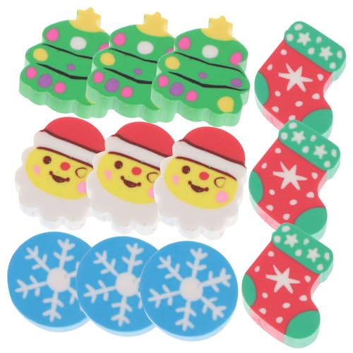 Abaodam 1 Satz Weihnachtsradiergummi Neue Radiergummis Weihnachten Schreibwaren Urlaubsparty Radiergummis Radiergummi Für Die Weihnachtsschule Synthesekautschuk 3boxen von Abaodam