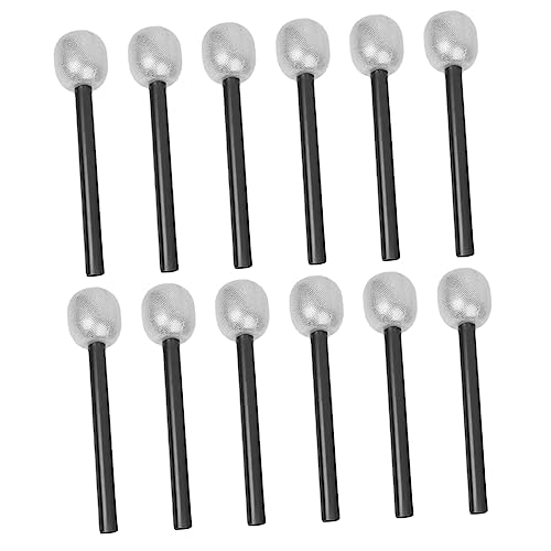 Abaodam 12Stücke Teiliges Requisiten Für Silberne Mikrofon Props Für Fasching Partys Und Cosplay Für Bühnenauftritte Und Kreative Spielideen Abaodam 12Stücke Teiliges Requisiten Für Silberne Mikrofon Props Für Fasching Partys Und Cosplay Für Bühnenauftritte Und Kreative Spielideen von Abaodam