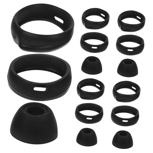 Abaodam 16 Stück -Headset -stecker Abdeckung Ohrstöpsel Über Ersatzteil Tipps Zubehör Echo Ohrhörer Bausatz Kopfhörer Schützend Galaxis Ultra Plus Headset-stecker Schwarz von Abaodam