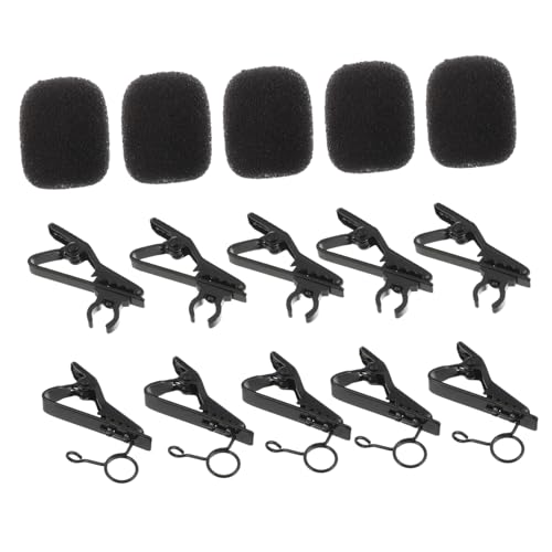 Abaodam 18Stücke Mikrofon Clip Kit mit Robuste Mikrofonhalterung Schwammabdeckungen für Lavaliermikrofone für Einsatz bei Aufnahmen und Interviews Stoßfest und Leicht Abaodam 18Stücke Mikrofon Clip Kit mit Robuste Mikrofonhalterung Schwammabdeckungen für Lavaliermikrofone für Einsatz bei Aufnahmen und Interviews Stoßfest und Leicht von Abaodam