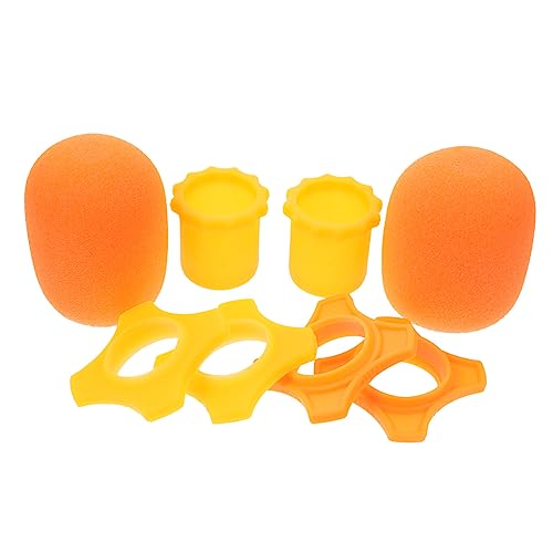 Abaodam 1Satz Mikrofonschutzabdeckung Langlebige Mikrofonabdeckungen mit Windschutz Feuchtigkeitsdicht für Mikrofone Orangefarbene Schaumstoffabdeckung und Ringe Abaodam 1Satz Mikrofonschutzabdeckung Langlebige Mikrofonabdeckungen mit Windschutz Feuchtigkeitsdicht für Mikrofone Orangefarbene Schaumstoffabdeckung und Ringe von Abaodam