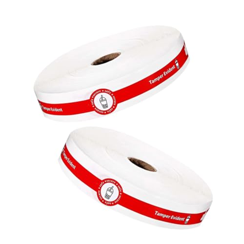 Abaodam 2 Rollen Getränkebdeckungsaufkleber Getränkekappenetikett Manipulationssichere Etiketten Lebensmittelverpackungsaufkleber Aufkleber Aus Beschichtetem Papier Rot Abaodam 2 Rollen Getränkebdeckungsaufkleber Getränkekappenetikett Manipulationssichere Etiketten Lebensmittelverpackungsaufkleber Aufkleber Aus Beschichtetem Papier Rot von Abaodam