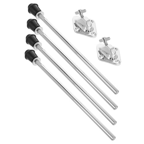 Abaodam 2 Sets Trommelbein Zubehör Doppel Tom Trommelbasis Stand Tom Trommelbein Halterung Anti Rutsch Trommelfüße Trommel Tom Halterung Bass Trommelbeine Ersatzteile Trommelständerfüße von Abaodam