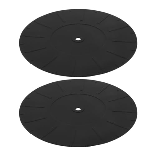 Abaodam 2St Plattenspieler-Pad Slipmat für Plattenspieler Vinyl-Plattenspieler-Slipmat perpetual perpetuum Silikonmatten Silikon-Plattenspieler-Matte Platte für Plattenspieler Abspielgerät von Abaodam