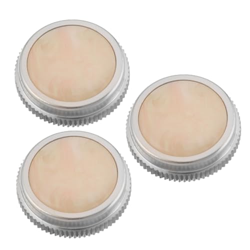 Abaodam 3 Stück Basistaste Basis Trompete Ventilkappen Trompetenknöpfe Trompetenventil Fingerknöpfe Trompetenventilknöpfe Trompete Ersatzteile Trompete Fingerknöpfe Shell Beige von Abaodam