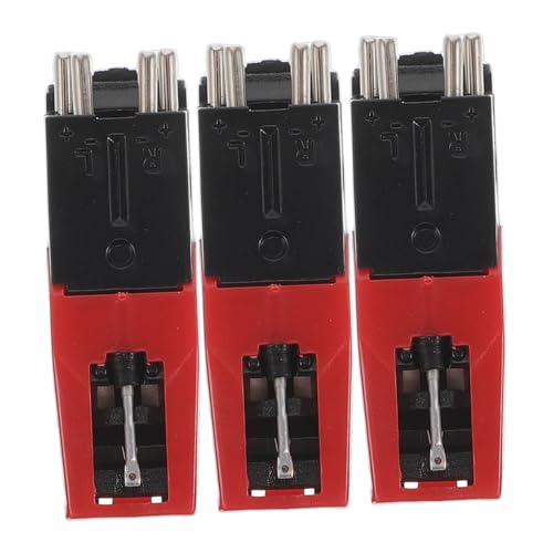 Abaodam 3 Stück Grammophon Kartusche Fisher Plattenspieler Nadel Ersatz Stylus Nadel Stylus Kartusche Plattenspieler Nadel Universelle Plattenspieler Kartusche Plattenspieler von Abaodam