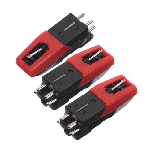 Abaodam 3 Stück Grammophon Plattenspieler Plattenspielernadel Plattenspielernadel Ersatznadeln Plattenspielerwaage Phonographennadel Rot Kunststoff Abaodam 3 Stück Grammophon Plattenspieler Plattenspielernadel Plattenspielernadel Ersatznadeln Plattenspielerwaage Phonographennadel Rot Kunststoff von Abaodam