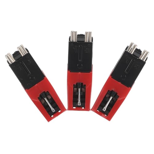 Abaodam 3 Stück Grammophonpatrone Plattenspieler-Nadel Plattenspieler-Stift Nadelset für Plattenspieler Nadel für Plattenspieler Austausch der Nadel des Plattenspielers Kunststoff rot Abaodam 3 Stück Grammophonpatrone Plattenspieler-Nadel Plattenspieler-Stift Nadelset für Plattenspieler Nadel für Plattenspieler Austausch der Nadel des Plattenspielers Kunststoff rot von Abaodam