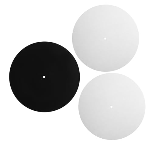 Abaodam 3-teiliges Plattenspieler-slipmat: 12-zoll-plattenspielermatte Aus Wolle – Antistatische Schallplattenunterlage – Geräuschreduzierende Plattenteller-slipmat Für Gedämpfte Abaodam 3-teiliges Plattenspieler-slipmat: 12-zoll-plattenspielermatte Aus Wolle – Antistatische Schallplattenunterlage – Geräuschreduzierende Plattenteller-slipmat Für Gedämpfte von Abaodam