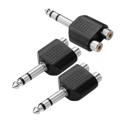 Abaodam 3Stücke Rca Y Adapter Doppel Rca Audio Splitter Kompatibel mit Lautsprechern Verstärkern und Mischpulten Einfache Installation für Vielfältige Audiogeräte Abaodam 3Stücke Rca Y Adapter Doppel Rca Audio Splitter Kompatibel mit Lautsprechern Verstärkern und Mischpulten Einfache Installation für Vielfältige Audiogeräte von Abaodam