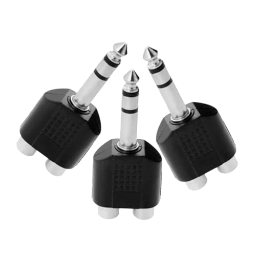 Abaodam 3Stücke Rca zu Y Adapter Audio Splitter für Lautsprecher Dual Male zu Female für Heimkino und Live Veranstaltungen Abaodam 3Stücke Rca zu Y Adapter Audio Splitter für Lautsprecher Dual Male zu Female für Heimkino und Live Veranstaltungen von Abaodam