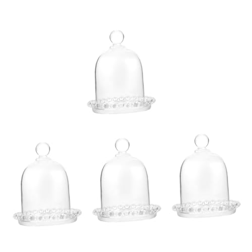 Abaodam 4 Stück Abdeckplatte Aus Glas Schaufensterterrarium Butterdose Kuppel Vitrine Tortenplatten-server Kleiner Tortenständer Schneekugeln Selber Machen Süssigkeit Frau Glockenförmig Abaodam 4 Stück Abdeckplatte Aus Glas Schaufensterterrarium Butterdose Kuppel Vitrine Tortenplatten-server Kleiner Tortenständer Schneekugeln Selber Machen Süssigkeit Frau Glockenförmig von Abaodam