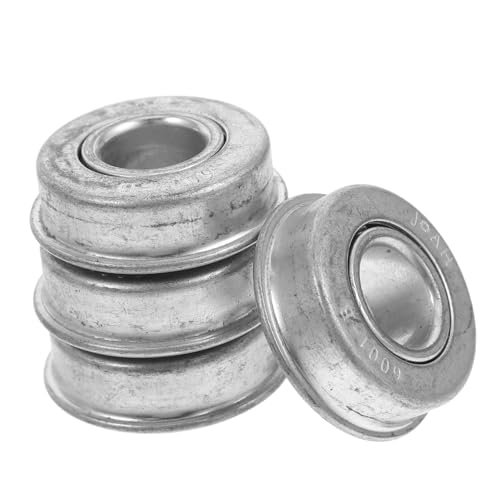 Abaodam 4 Stück Radlager Für Rasenmäher Wählen Sie Die Radlager Des Rasenmähers Aus Go-kart-lagerflansch Ersatzlager Flanschkugellager Rennsportteile Für Rasenmäher Drucklager Stahl Silver von Abaodam