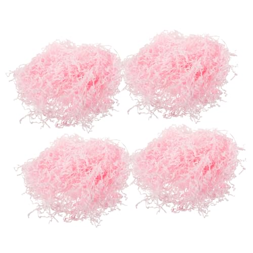 Abaodam 4Taschen Crinkle Paper Geschenkboxfüller Pastellrosa Füllung für Geschenkboxen Körbe für Hochzeiten Geburtstage Festivals von Abaodam