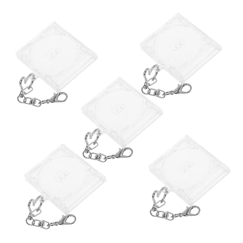 Abaodam 5 Stück Mini-cd-schlüsselanhänger: Leere Dvd-jewel-cases, Schlüsselanhänger, Miniatur-album, Schlüsselanhänger, Charm, Souvenir, Rucksack-anhänger Für Musikliebhaber Abaodam 5 Stück Mini-cd-schlüsselanhänger: Leere Dvd-jewel-cases, Schlüsselanhänger, Miniatur-album, Schlüsselanhänger, Charm, Souvenir, Rucksack-anhänger Für Musikliebhaber von Abaodam
