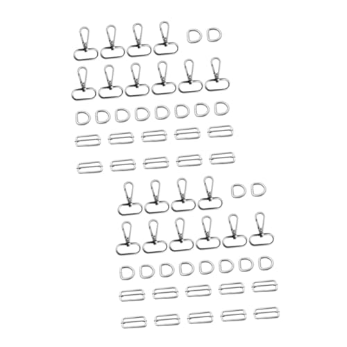 Abaodam 60 Stk Schnallen Schlüsselanhänger thehomeuse stuck D-Ring-Hardware Brieftasche aus Metall Schlüsselringe DIY-Schlüsselanhänger Riemenschnalle Schlüsselbund D-förmige Schnalle von Abaodam