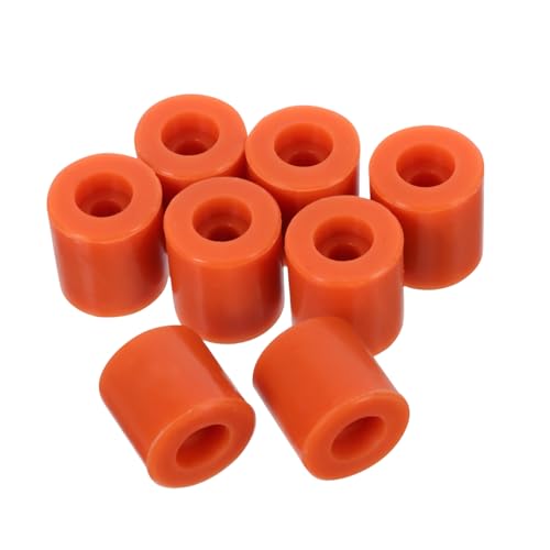 Abaodam 8 Stück Drucker-Kieselgelsäule Drucker Leveling Teile Drucker Heizbett Abstandshalter Drucker Nivellierung Drucker Zubehör Set Silikonhalterungen Abstandshalter aus Silikon Orange von Abaodam