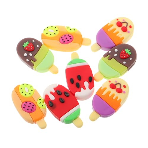 Abaodam 8 Stück -radiergummi Künstlerbedarf, Radiergummis Frühlings-mini-radiergummi Süßer Mini-radierer Cartoon Dessert Radiergummi Schreibwaren Festival Bleistifte Schulbedarf von Abaodam