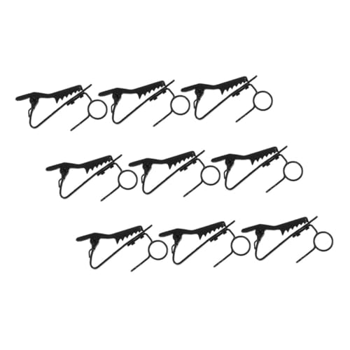 Abaodam 9 Stück Mikrofonzubehör Mikrofon-Clip-Adapter Clip -Mikrofon Mikrofonhalterung, Kabelclip Mikrofon verstellbarer Clip Lavalier-Mikrofon-Clip Mikrofonklemme Eisen Schwarz Abaodam 9 Stück Mikrofonzubehör Mikrofon-Clip-Adapter Clip -Mikrofon Mikrofonhalterung, Kabelclip Mikrofon verstellbarer Clip Lavalier-Mikrofon-Clip Mikrofonklemme Eisen Schwarz von Abaodam