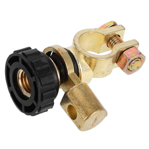 Abaodam Ausschalt schalter Trennschalter Batterie schnell abklemmen Motor-Notschalter Ein-Aus-Schalter mit Druckknopf RV-Schiebeschalter Autobatterie-Ausschalter Plastik Golden von Abaodam