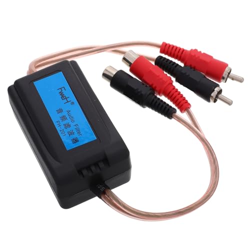 Abaodam Erdschleifenisolator für Audiosysteme Auto-Stereofilter Isolations-Rauschunterdrücker für Kfz-Verstärker Geräuschunterdrücker Auto-Audio-Geräuschisolator Audiofilter PVC Schwarz Abaodam Erdschleifenisolator für Audiosysteme Auto-Stereofilter Isolations-Rauschunterdrücker für Kfz-Verstärker Geräuschunterdrücker Auto-Audio-Geräuschisolator Audiofilter PVC Schwarz von Abaodam