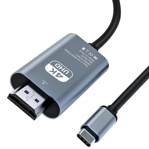 HDMI Adapter USB C HDMI 4K HDMI,2M USB C HDMI Adapter USB C to HDMI Compatibile da Thunderbolt 3/4 a HDMI per MacB Pro2017/2018, Surfac Lapta 7/8/9, IPA Pro2018, Air 2022, Vivo X80 Pro, Samsung S23 HDMI Adapter USB C HDMI 4K HDMI,2M USB C HDMI Adapter USB C to HDMI Compatibile da Thunderbolt 3/4 a HDMI per MacB Pro2017/2018, Surfac Lapta 7/8/9, IPA Pro2018, Air 2022, Vivo X80 Pro, Samsung S23 von Abauoat
