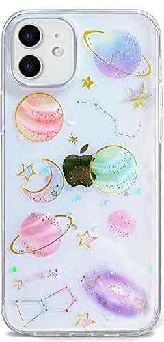 Abbery für iPhone 11 Hülle Bling Glitzer Schutzhülle Ultra Dünn Stoßfest Antikratz Durchsichtig Weich Silikon Clear Transparenter Durchsichtig Mädchen HandyHülle mit Sterne Planet Design Abbery für iPhone 11 Hülle Bling Glitzer Schutzhülle Ultra Dünn Stoßfest Antikratz Durchsichtig Weich Silikon Clear Transparenter Durchsichtig Mädchen HandyHülle mit Sterne Planet Design von Abbery