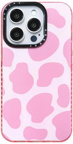Abbery für iPhone 15 Pro Hülle Rosa Kuh Muster Kuhflecken Durchsichtig Druck Weiche klare Transparent mit Design Silikon Stoßfest Gummi Süß Schutzhülle Kratzfest Frauen Mädchen Abbery für iPhone 15 Pro Hülle Rosa Kuh Muster Kuhflecken Durchsichtig Druck Weiche klare Transparent mit Design Silikon Stoßfest Gummi Süß Schutzhülle Kratzfest Frauen Mädchen von Abbery