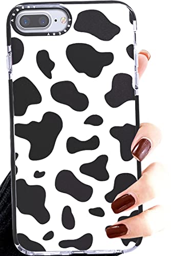 Abbery für iPhone 8 Plus/7 Plus/6s Plus/6 Plus Hülle Kuh Muster Durchsichtig Kuhflecken Druck Weiche klare Transparent mit Design Silikon HandyHülle Stoßfest Süß Schutzhülle Kratzfest Cover Abbery für iPhone 8 Plus/7 Plus/6s Plus/6 Plus Hülle Kuh Muster Durchsichtig Kuhflecken Druck Weiche klare Transparent mit Design Silikon HandyHülle Stoßfest Süß Schutzhülle Kratzfest Cover von Abbery