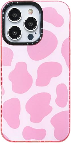 Abbery für iPhone 16 Pro Max Hülle Kuh Muster Kuhflecken Durchsichtig Druck Weiche klare Transparent mit Design Silikon HandyHülle Stoßfest Gummi Süß Schutzhülle Frauen Mädchen (Rosa) Abbery für iPhone 16 Pro Max Hülle Kuh Muster Kuhflecken Durchsichtig Druck Weiche klare Transparent mit Design Silikon HandyHülle Stoßfest Gummi Süß Schutzhülle Frauen Mädchen (Rosa) von Abbery