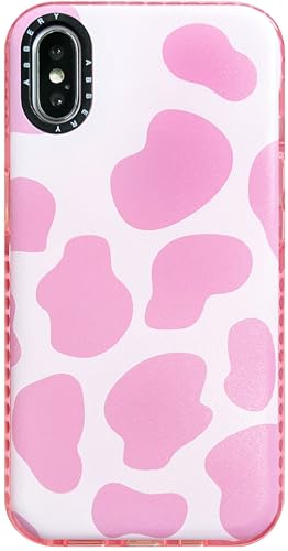 Abbery für iPhone XS Max Hülle Rosa Kuh Muster Kuhflecken Durchsichtig Druck Weiche klare Transparent mit Design Silikon Stoßfest Gummi Süß Schutzhülle Kratzfest Frauen Mädchen Abbery für iPhone XS Max Hülle Rosa Kuh Muster Kuhflecken Durchsichtig Druck Weiche klare Transparent mit Design Silikon Stoßfest Gummi Süß Schutzhülle Kratzfest Frauen Mädchen von Abbery