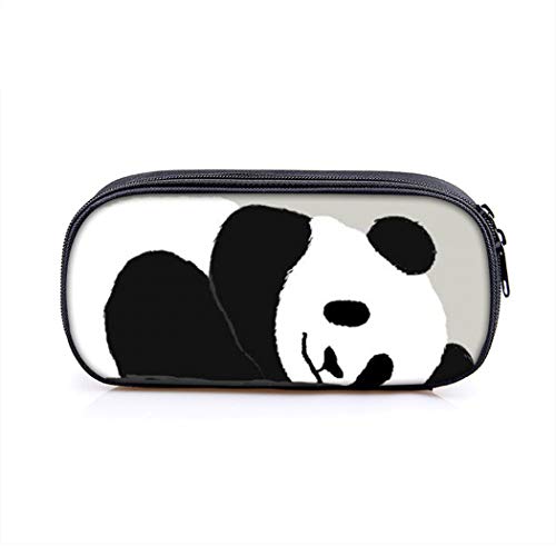 Abcsea 1 Stück Panda niedliche Federmäppchen mit 2 fächern, Große Kapazität Federmäppchen, Große Kapazität Briefpapier Pouch, Stifteetui groß (Stil 2) von Abcsea