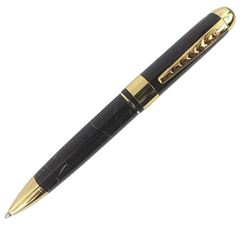 Abcsea Luxus 250 Genius Metall Kugelschreiber Gold Trimmen - Schwarz-Weiss Abcsea Luxus 250 Genius Metall Kugelschreiber Gold Trimmen - Schwarz-Weiss von Abcsea