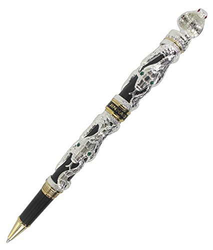 Abcsea Schlange Rollerball Kobra Dreidimensionale Muster Sammlung Stift - Silber- von Abcsea