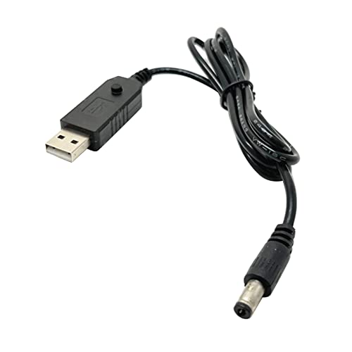 Abcsweet USB USB Konverterkabel 5 V Auf 9 V 5 5 X 2 5 Mm Anschluss Stromkonverter Adapterleitung LED Anzeige von Abcsweet