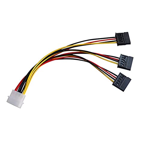 Abcsweet Zum IDE Netzkabel EIN Bis DREI IDE Molex Zu-4-Pin Sata Buchsen Netzkabel Festplatten Netzkabel Verlängerungsadapter von Abcsweet