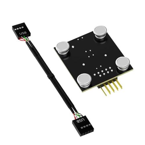 Typ E Auf USB 2.0 9-poliger Mainboard Header Stecker Kabelverlängerungsadapter Mit Magnetpad Doppelter USB 3.1-Frontplattensockel Frontplattensockel Adapter von Abcsweet